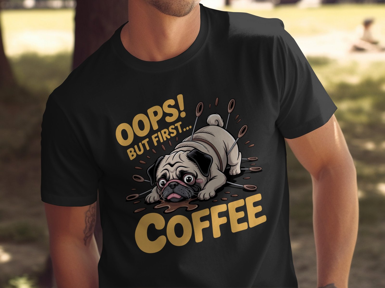 funny pug t-shirt