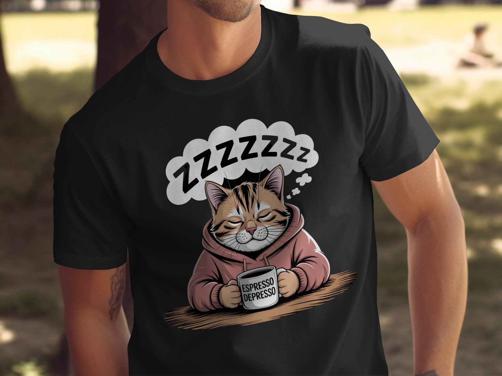 espresso depresso funny coffee t-shirt