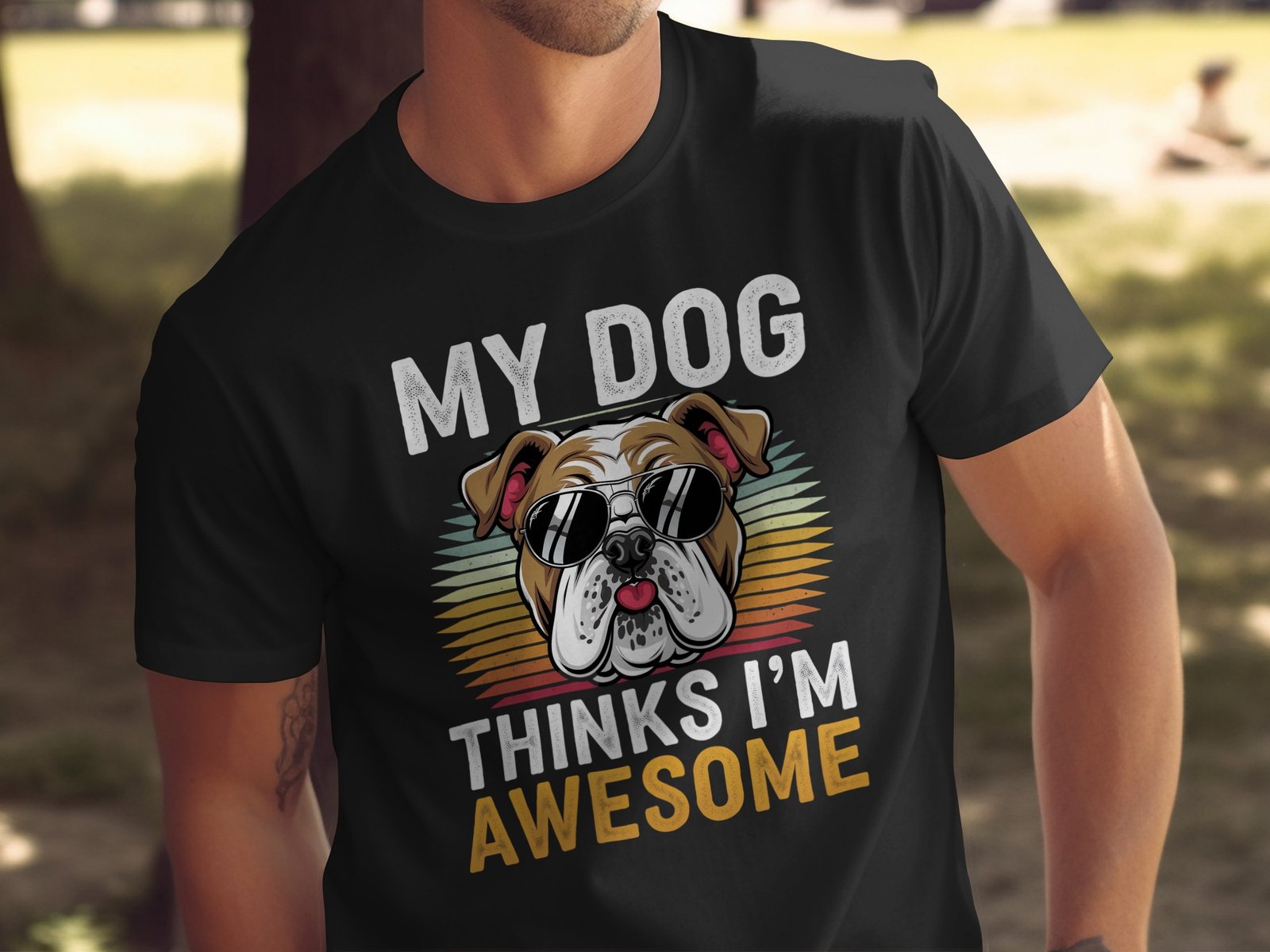 retro bulldog t-shirt